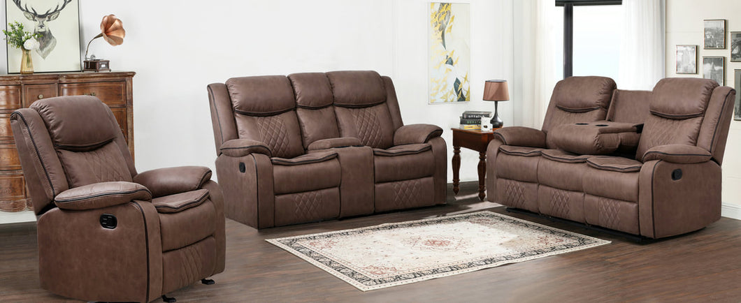 Weston Brown 3pc Recliners