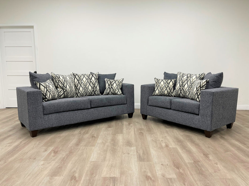 Steel Sofa & Loveseat